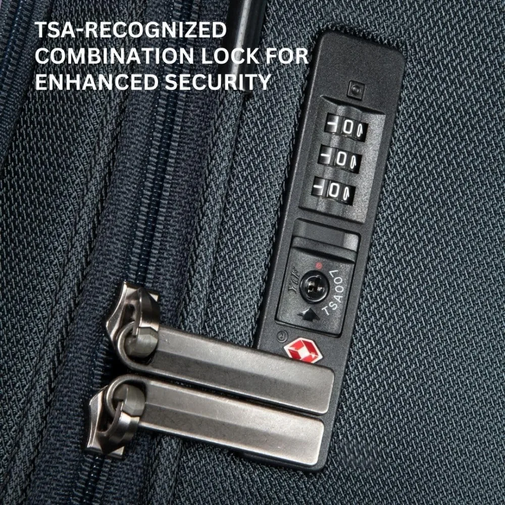 친환경 재활용 PET 중형 수하물, 지속 가능한 경량 여행 가방, 100% 재활용 PET 소재, 환경 친화적