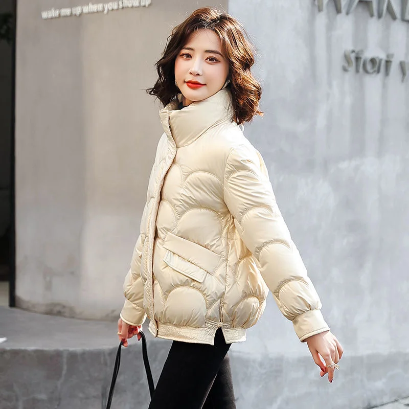2023 New Black Women Cotton Coat Short Clean Cotton Coat Women Winter Jacket Winter Clothes Women 2023 Fashion Coats