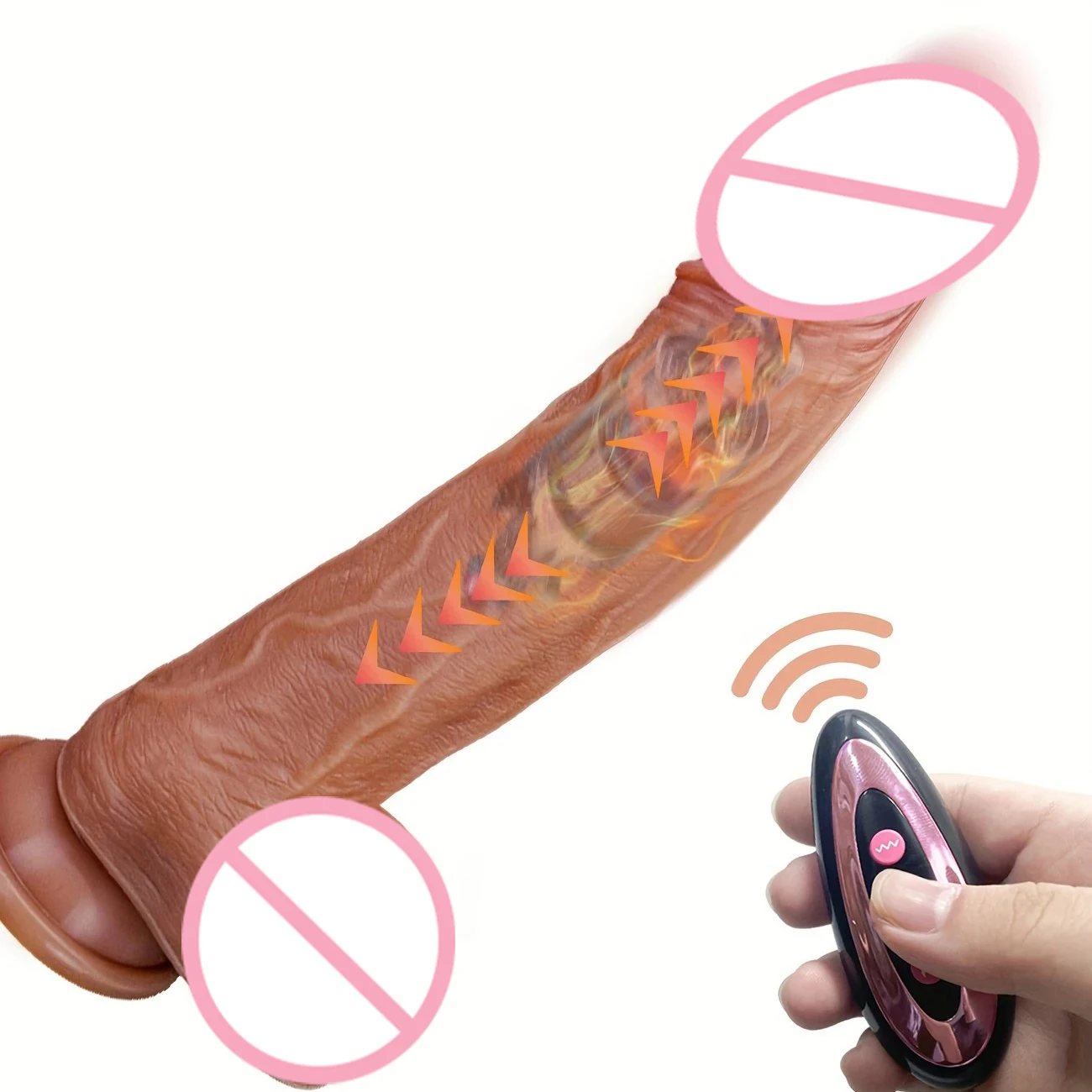 sex toys Vibrating Retractable Dildo with vibration, Heating and Remote Control G-Spot Dildo for Vaginal and Anal Stimulation