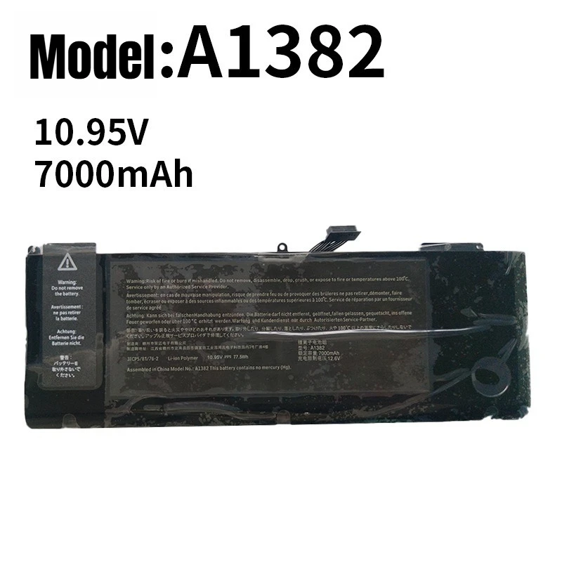 A1321 A1382 laptop battery suitable for MacBook Pro 15 