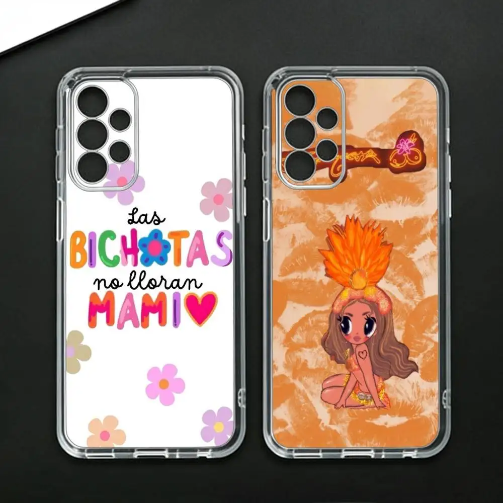 K-Karol G Tropicoqueta  Phone Case For Samsung Galaxy A71,A70,A52,A51,A40,A30 Transparent Cover