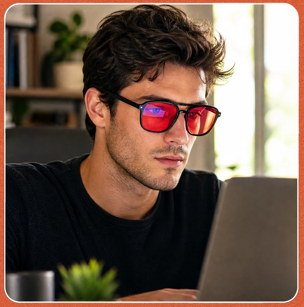Orange Lens Blue Light Glasses CE FDA UV400 Black Frame Computer Gaming Sleep Eyewear Anti Eye Strain for Men Women