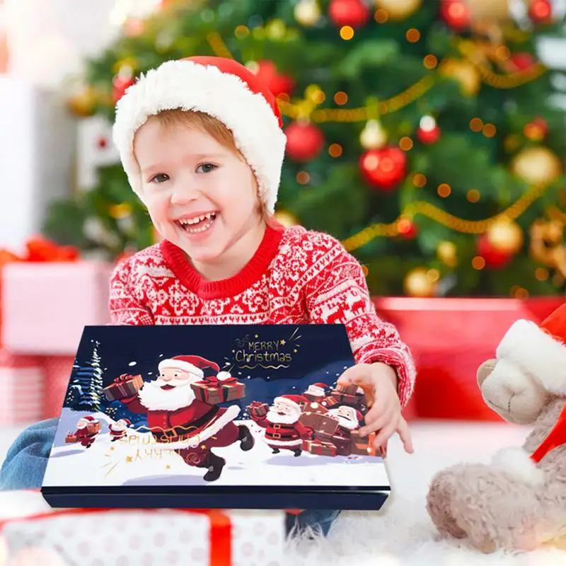 Scatole per calendario dell\'Avvento di Natale riempibili fai-da-te Scatole creative per calendario per il conto alla rovescia di 24 giorni Scatole