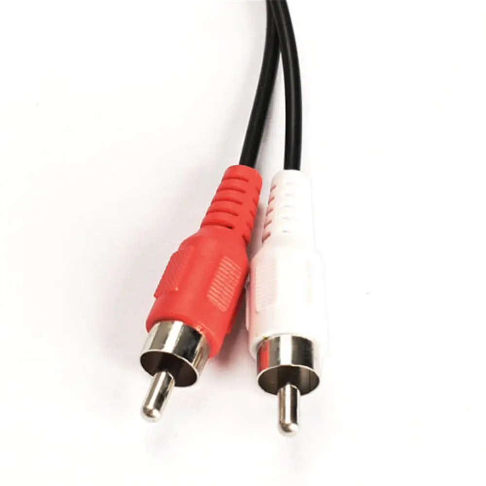 Durable 40cm Headphone 3.5 RCA Male 2 RCA Adapter Cable Audio Cables Stereo Audio Splitter
