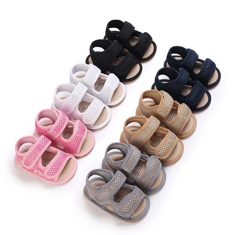 

Summer Baby Sandals With Mesh Fabric For Babies Aged 3-6 To 8-12 Months Anti Slip And Soft Sole For Both Men And Women