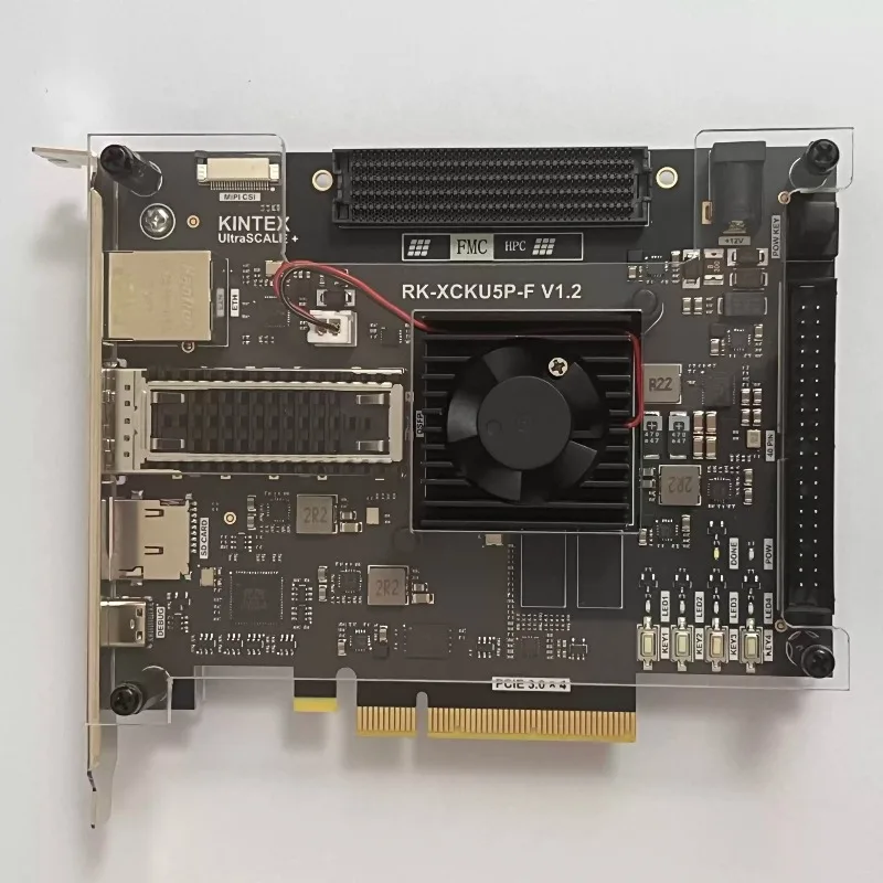 

RK-XCKU5P-F OpenSourceSDRLab KU5P Плата разработки FPGA XCKU5P FMC HPC QSFP28 100G Оптический порт PCIE3.0