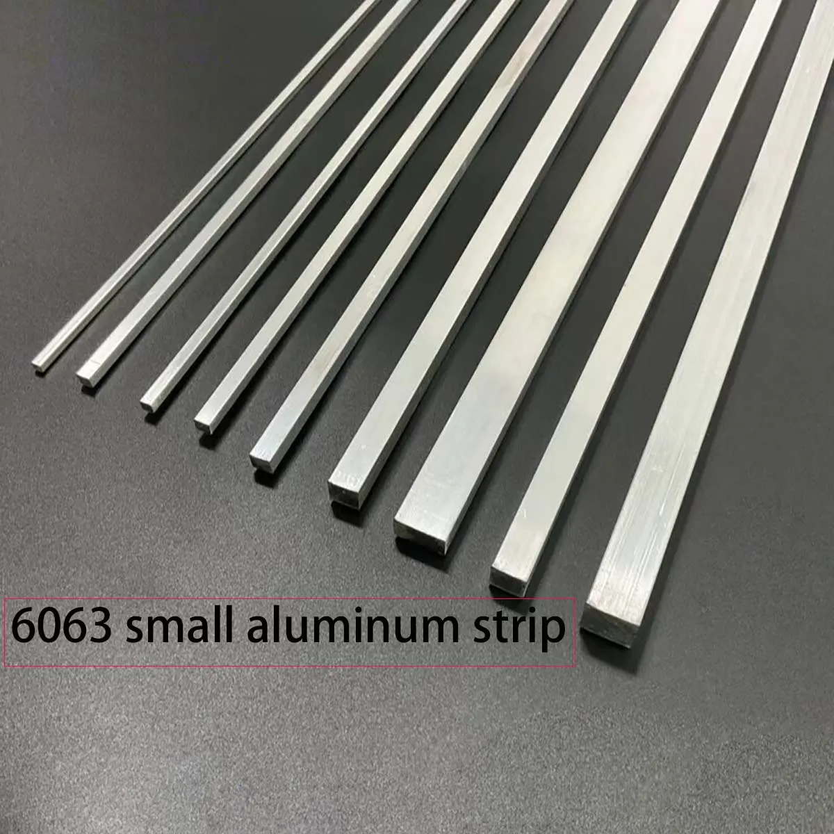6063 Aluminum Flat Bar, Aluminum Press Strip, Alloy Flat Bar, Thickness 1‑10mm, Custom Cutting