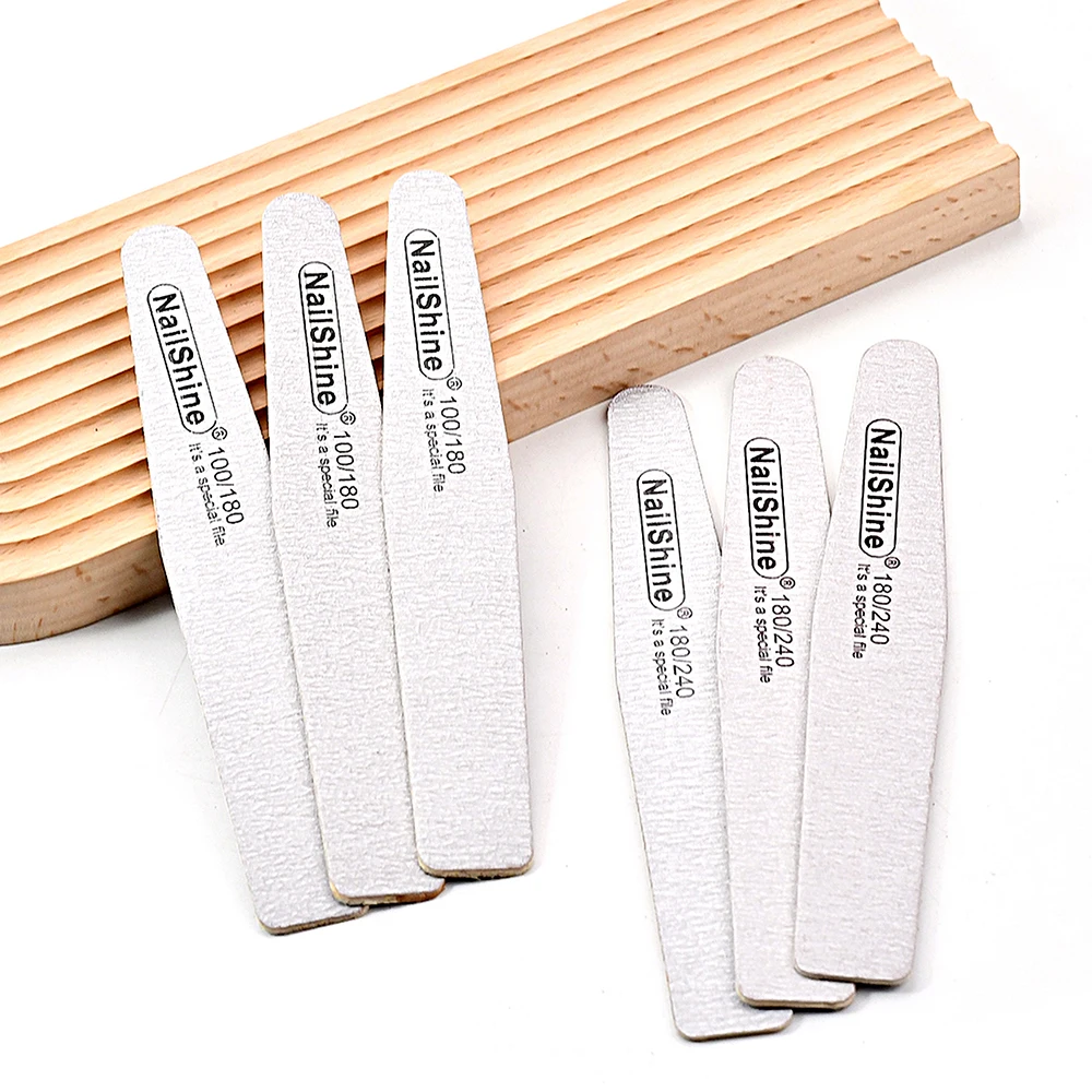 5 個ダイヤモンドデザイン木製爪やすりセット研磨バッファプレミアム 100/180/240 グリットサンドペーパーマニキュアツールポータブルトラベルキット