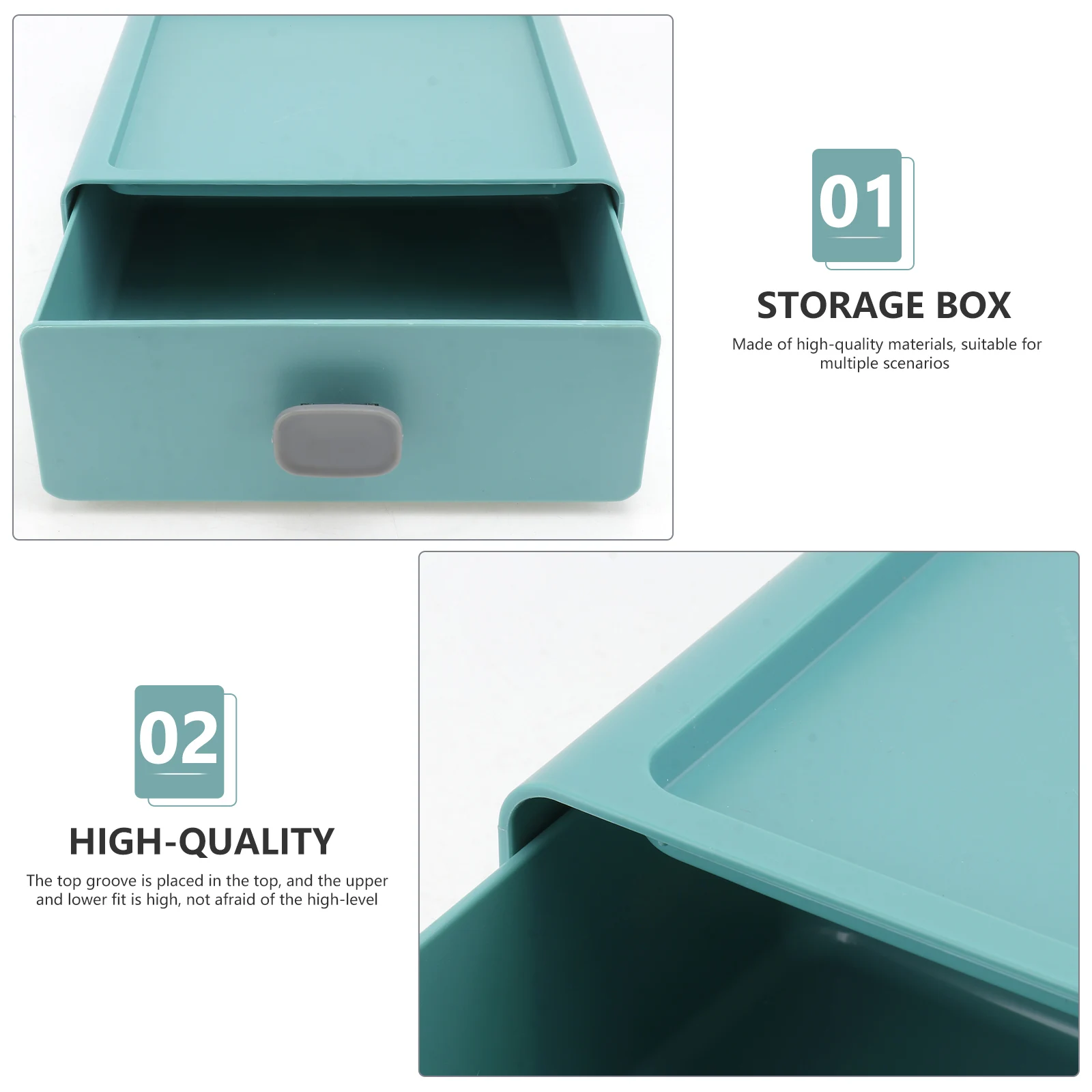 

Desktop Storage Dragon Green Drawer Makeup ganizer Plastic Sorting Box Multi Desktop Storage Case purpose Household Case