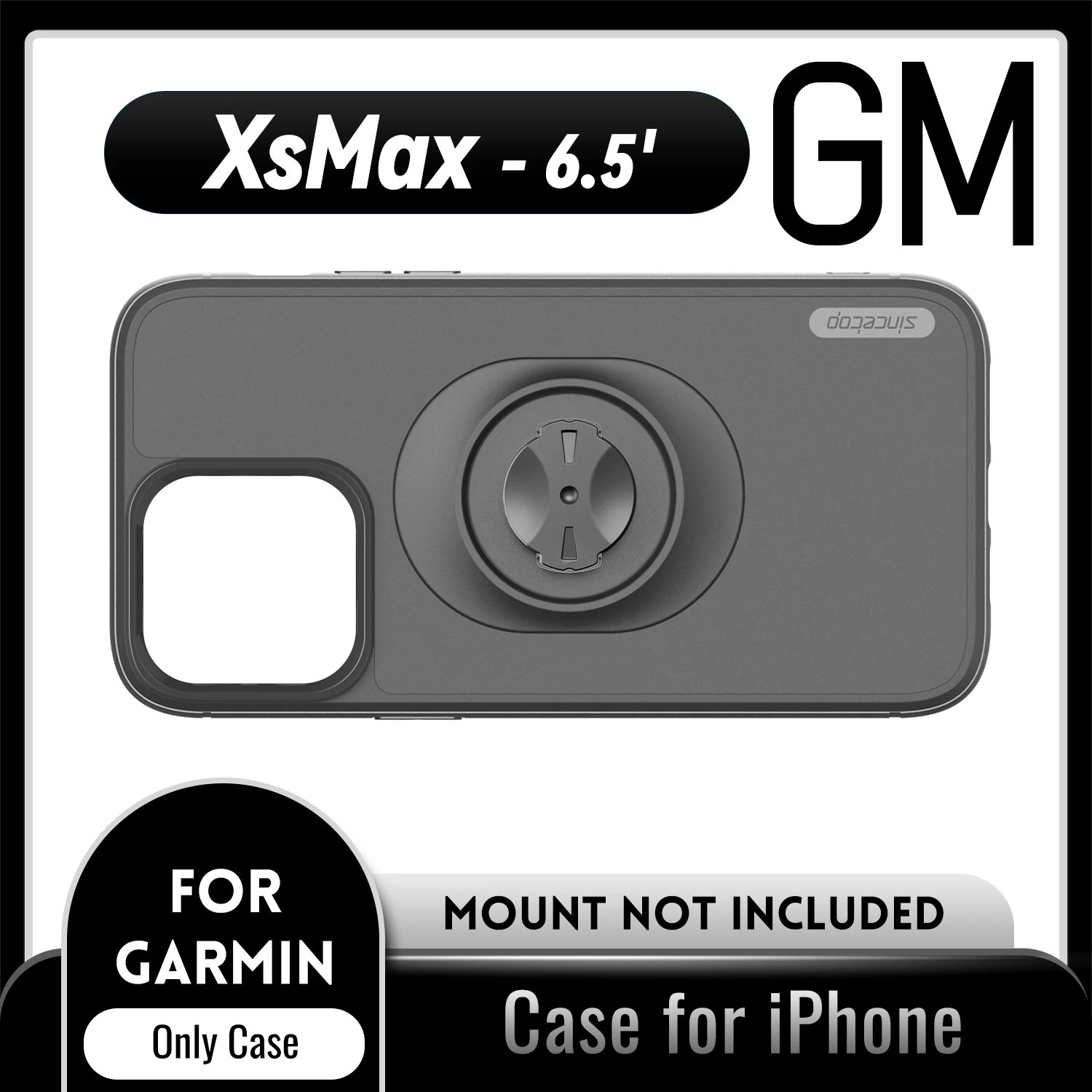 sincetop Stoßfeste Hülle für Garmin Fahrradhalterungen / Halterungen für Apple iPhone 17 16 15 14 13 12 11 8 7 Pro X Max Plus SE Schutzhülle 5