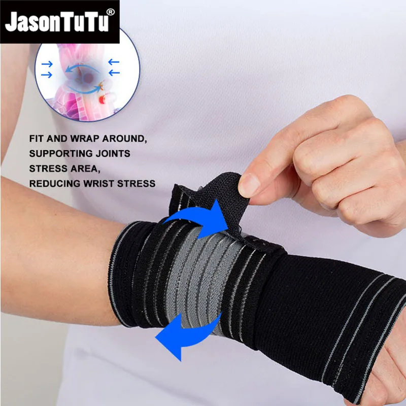 JASONTUTU 1 PCS Boxing Hand Wraps Wrist Brace Joint Protector Weightlifting Wrist Straps Support Protective Wrap