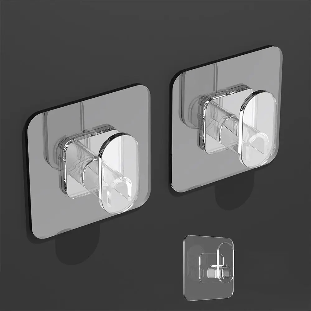 Multi-purpose Self-Adhesive Hooks New Heavy Load Transparent Wall Door Hangers Traceless Strong Kitchen Holder