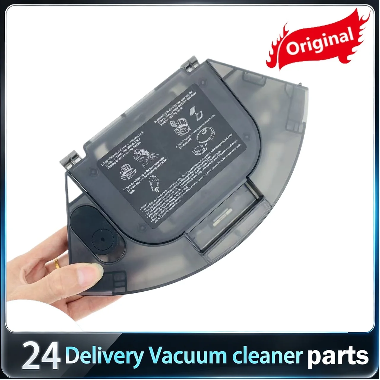 2-in-1 Dustbin And Water Tank For Mijia EVA CC 3C E10 B112 E12 Robot Vacuum Cleaner Floor Efficient Dirt And Debris Removal