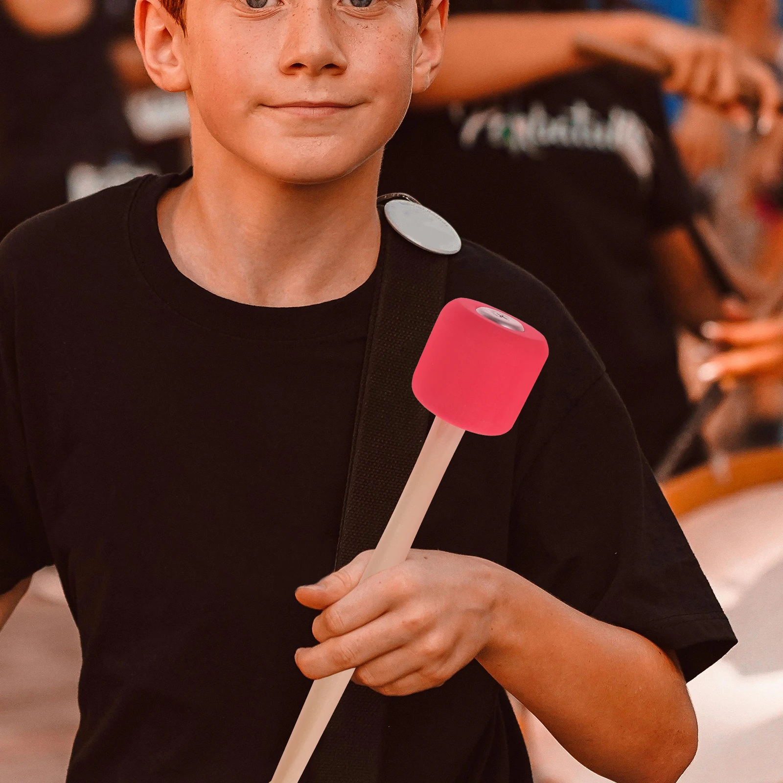 

Non-Slip Wooden Drum Sticks Bass Practice Percussion Mallet Durable Comfort Grip Versatile Adult Beginner Instrument