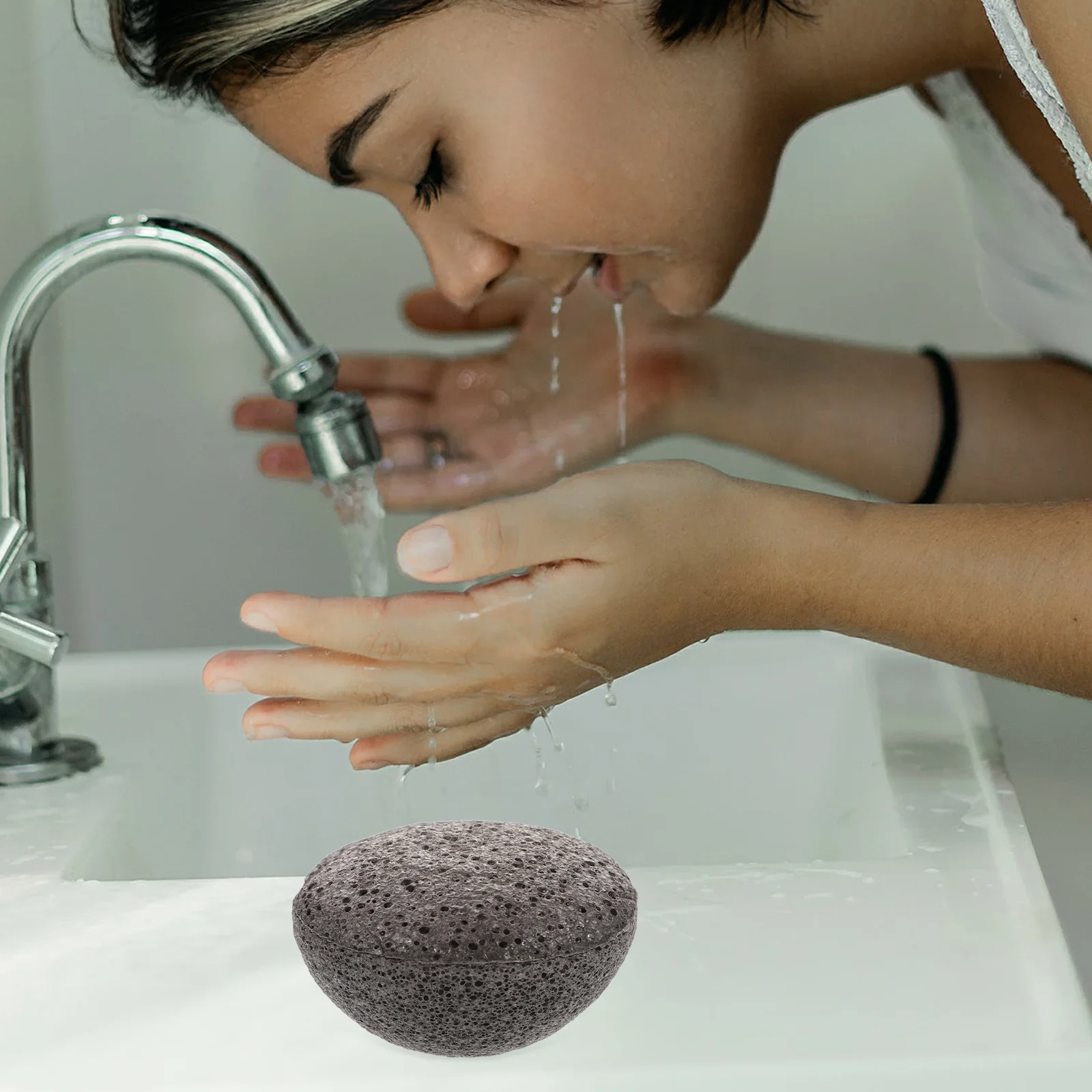 Esponja de remoção de maquiagem facial, almofada de limpeza facial, esponja esfoliante suave, limpeza profunda dos poros, ferramenta removedora de maquiagem