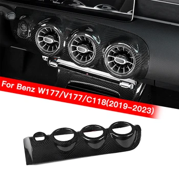 For Mercedes Benz CLA/A Class A180 A200 A35L A45S CLA35 CLA45 CLA45S W118 W177 V177 Carbon Dashboard Air Conditioning Vent Panel