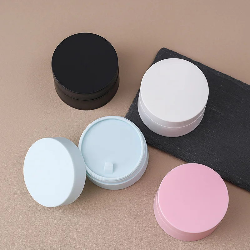 Colorful Empty Cream Jar Cosmetic Jar Makeup Container Round Refillable Bottle Plastic Box Travel Bottle Tool 5g/15g/20g/30g/50g