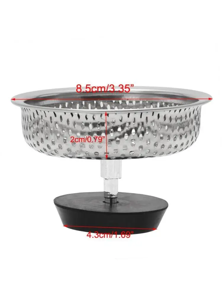 Mesh Kitchen Stainless Steel Sink Strainer Disposer Plug Drain Stopper Filter