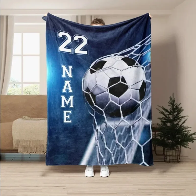 

Personalized Soccer Blanket|11/30x40 inches