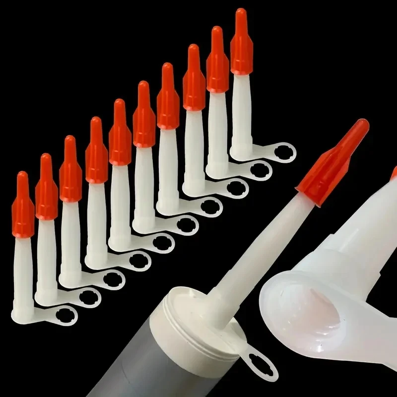 Caulk Saver Cap (Red, PE Material), Reusable Nozzle Cover to Stop Caulk & Adhesive Solidification image 2