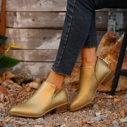 2025womens winter new fashion brand designer simple solid color womens boots PU leather outdoor leisure office ladies nude boots