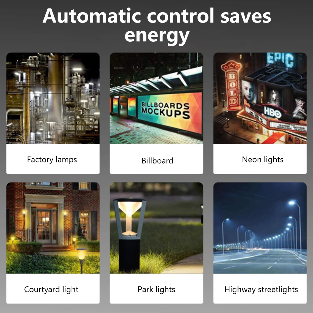 AC110-220V Light Control Switch Waterproof Outdoor Photosensitive Sensor Intelligent Control Of Street Lights Night On / Day Off