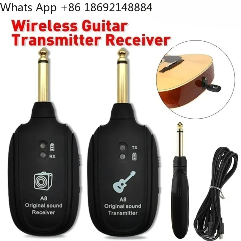A8 Wireless Audio Electric Guitar Mini Wireless Audio Transmission Charging Transceiver 1 Price