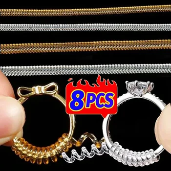 כלי כיווץ טבעת בלתי נראית זהב עגולה שקופה מכשיר כיווץ קפיץ גודל טבעת מחדש כלי תכשיטים