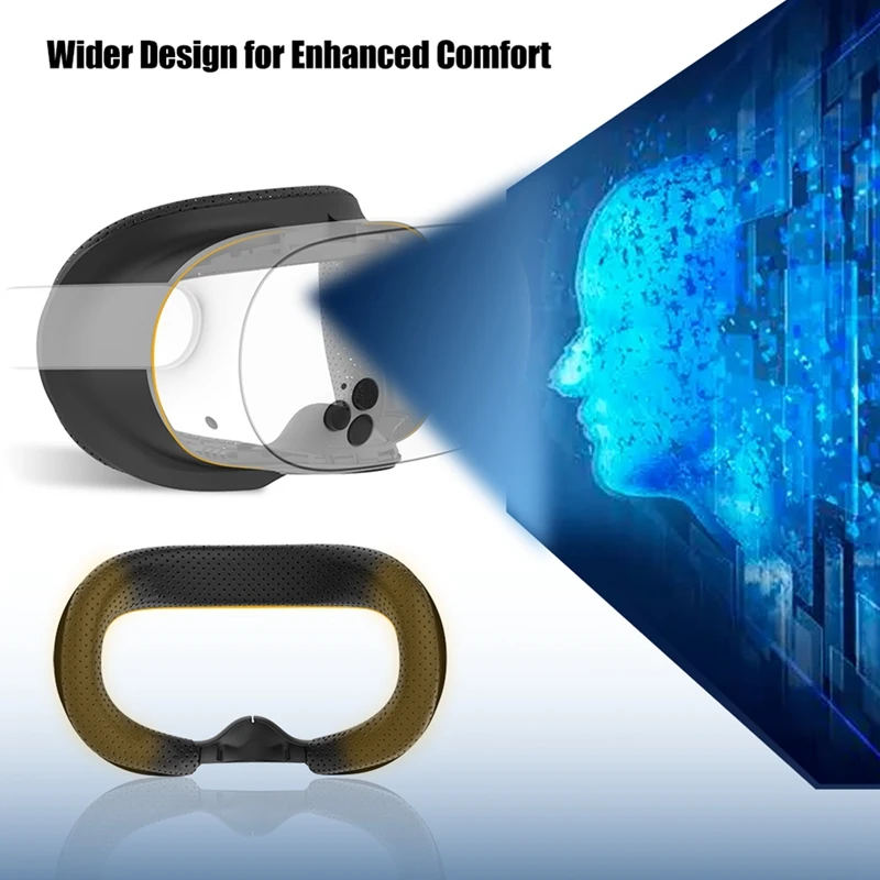 Para oculus meta quest 3s máscara facial 6 em 1 máscara de substituição anti-vazamento ampliar capa facial de substituição para acessórios vr
