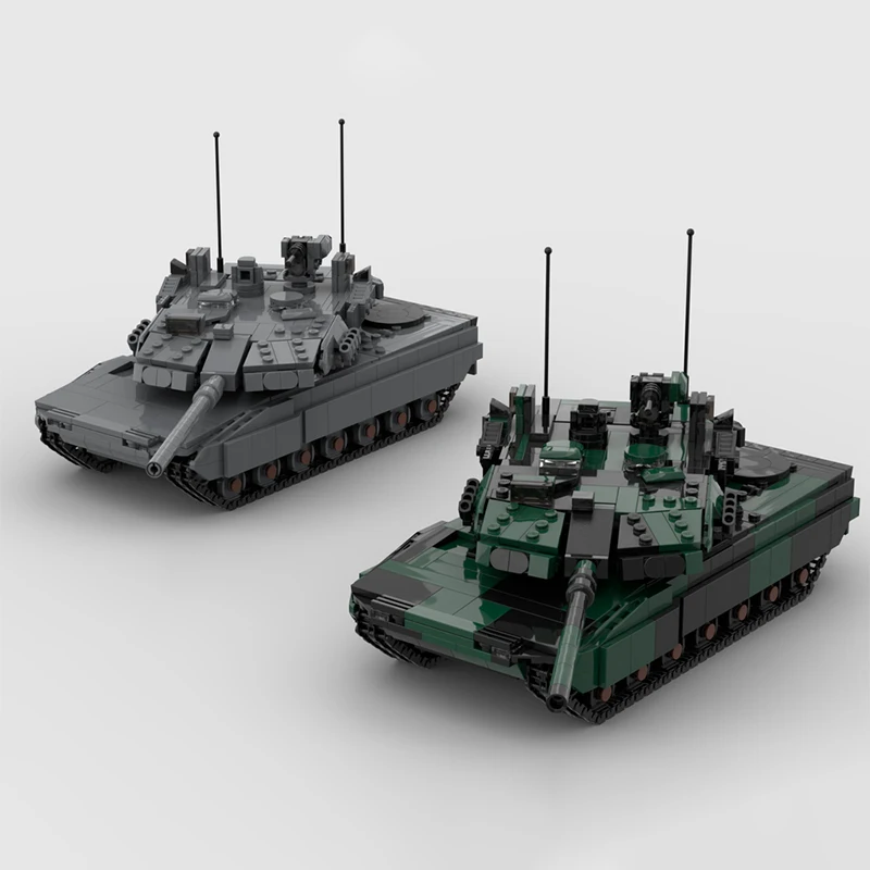 Tank Model Military Series Attack Weapons Leopard Set Modular Assembly MOC Building Blocks Technology Bricks Toys Xmas Gifts