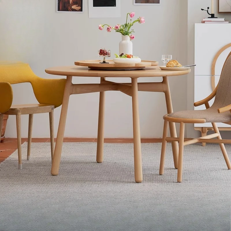 

Solid wood turntable large round table coffee table dual-purpose multi-functional Chinese furniture