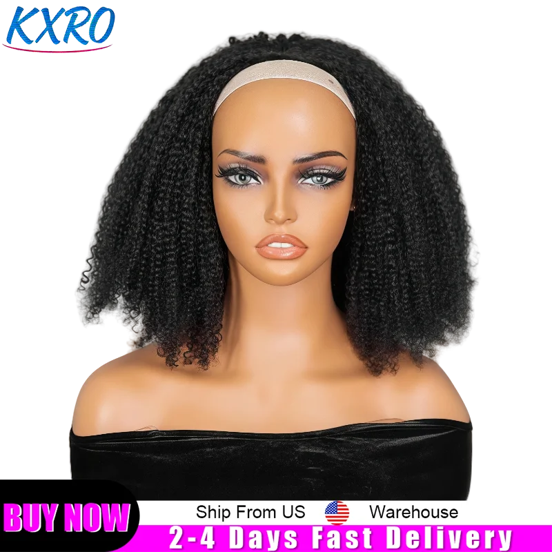 Jerry Curly Half Wig Human Hair Brazilian Deep Wave Curly Glueless Half Wig Human Hair 3 IN 1 Seamless Clip Ins Flip Over Drawstring Half Wig Glueless 200% Density for Women Ready to Wear On Clearance Sale Pre Plucked Wig Party Work Daily Life