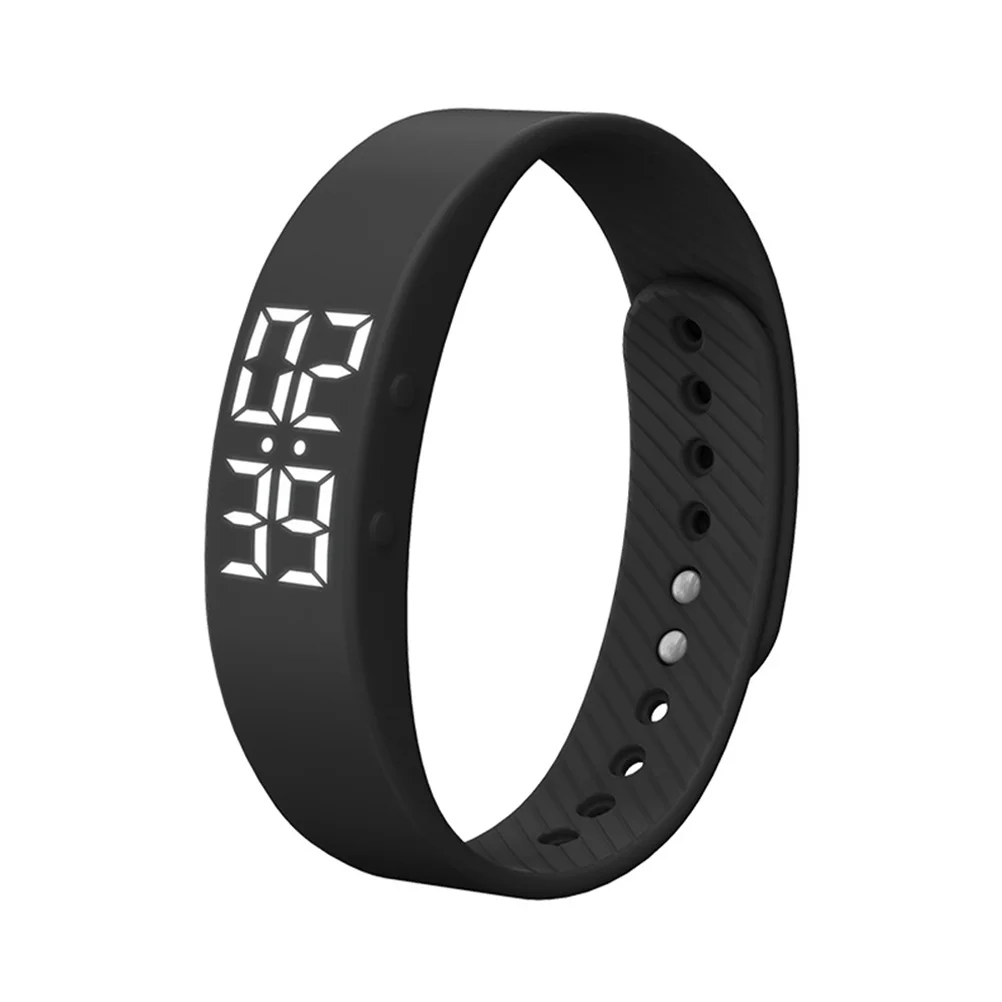 Smart Wristband Black Time Date Display 7-Day 3D Acceleration Sensor Fitness Tracker