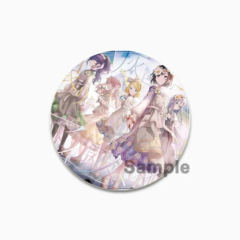 44/58mm Miku Emu Rin Len Luka Badge Cartoon Music Brooches Cosplay Cute Lapel Pins for Backpack Gift Clothes Jewelry Accessories