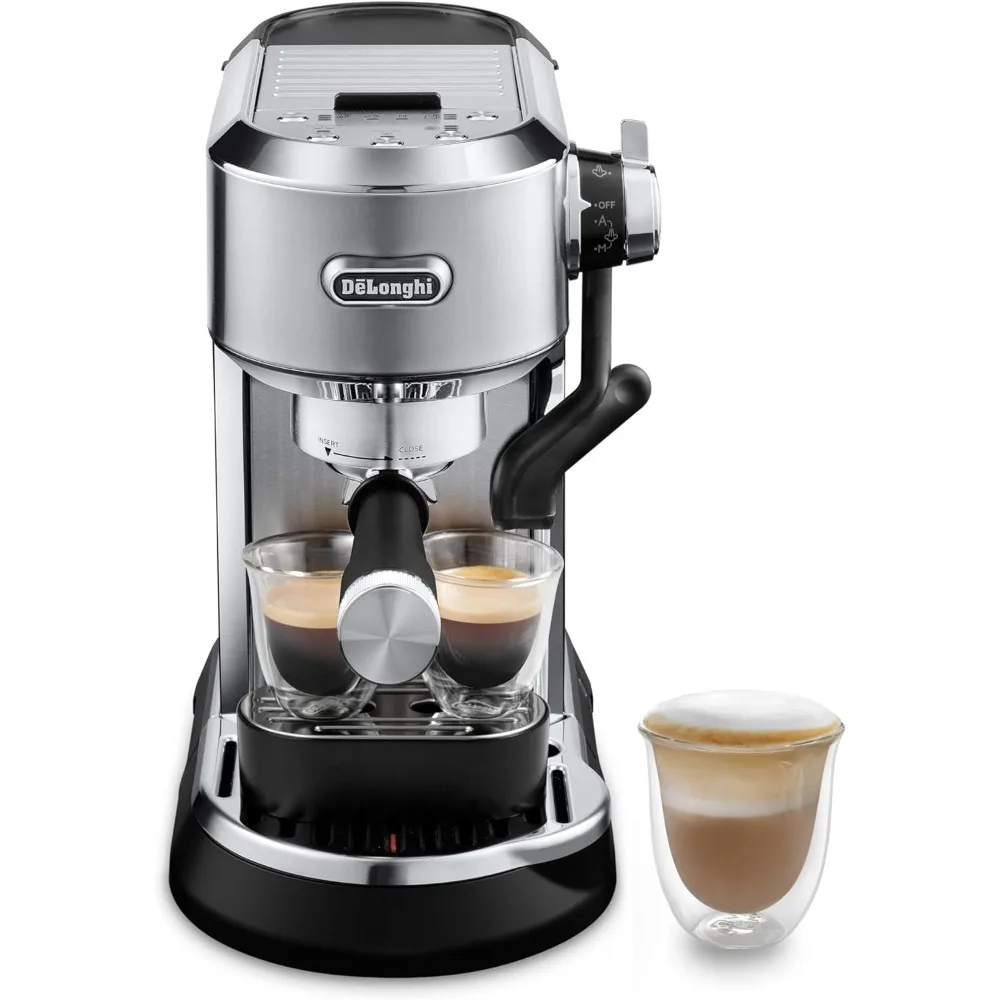 EC950M Dedica Maestro Plus Espresso Machine with Automatic Steam Wand, Stainless Steel