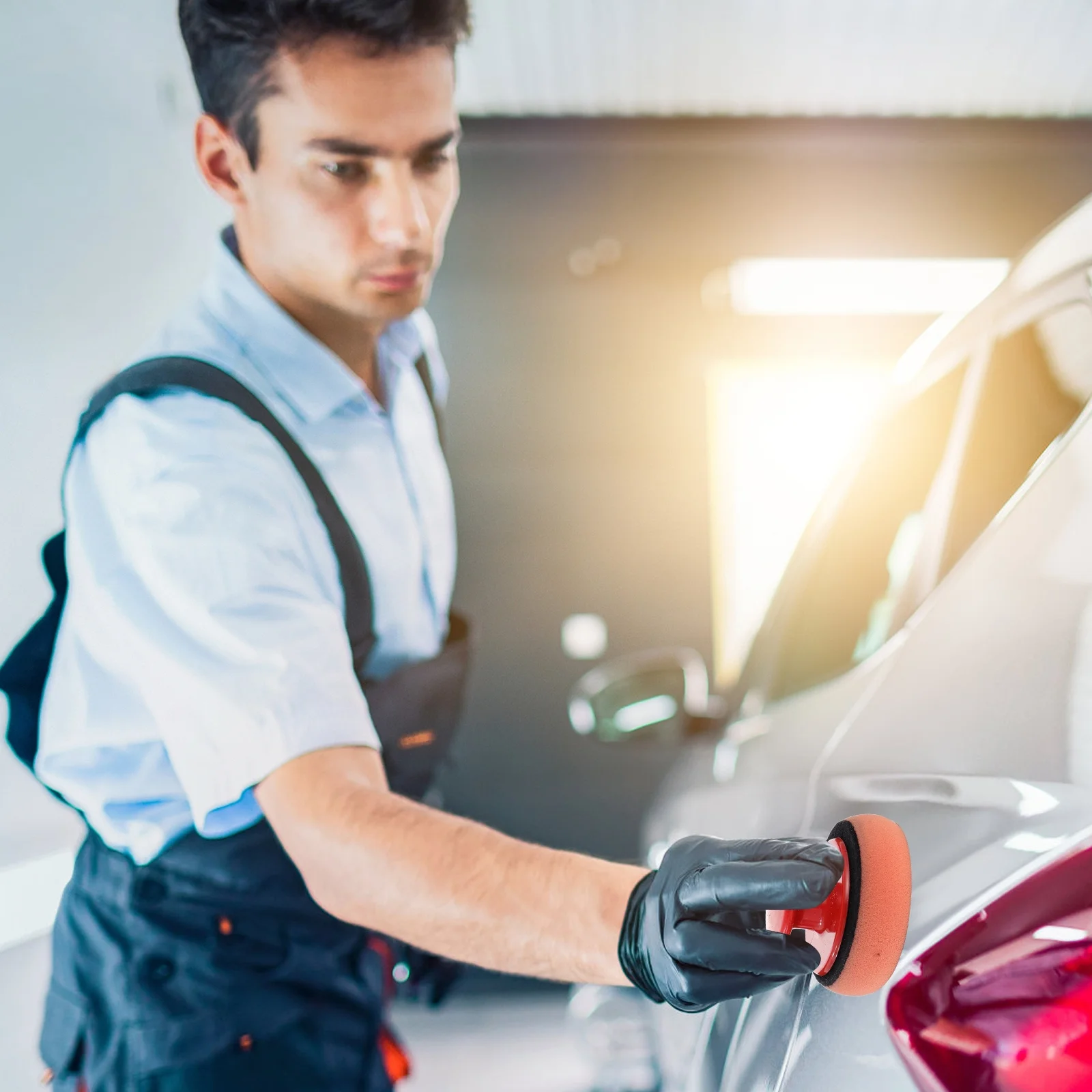 

5Pcs Car Wax Applicator Pads Kit Sponge Polishing Pads Durable Reusable Easy Storage No Messy Drips Pad Buffing