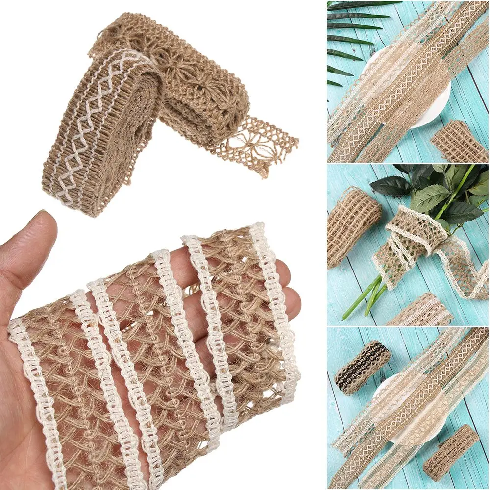 2M Mode Bruiloft Decoratie Feestartikelen Henneptouw String Natuurlijke Jute Hessische Jute Geschenkverpakking