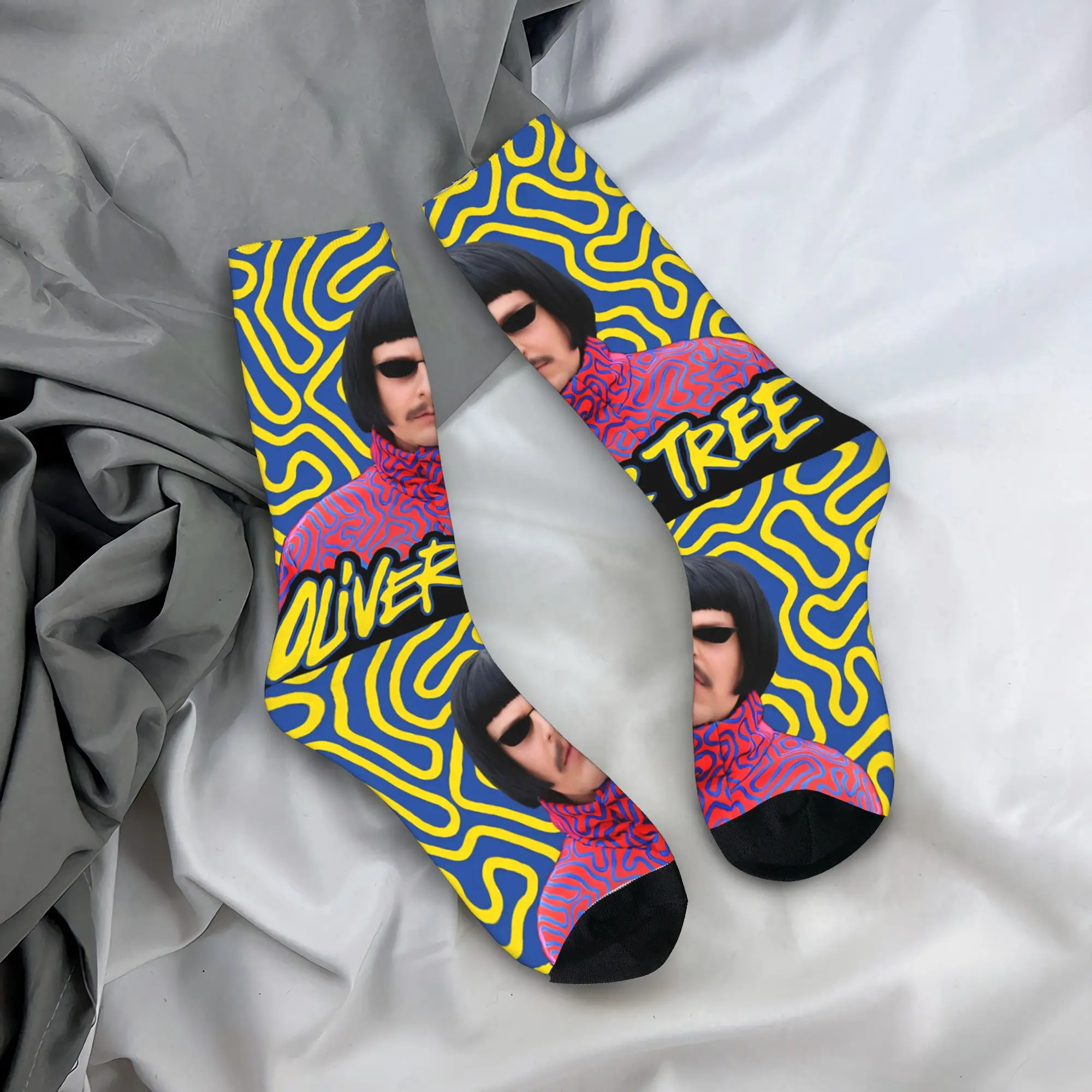 Oliver Tree American Rapper Socks Men Women Polyester Fashion Socks Harajuku Spring Summer Autumn Winter Middle Tube Socks Gifts