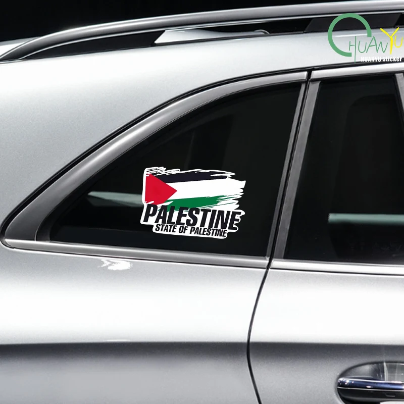 Palestine Flag Bumper Stickers Motorcycle Racing National Flag Off Road Decal World Peace Stickers view 2