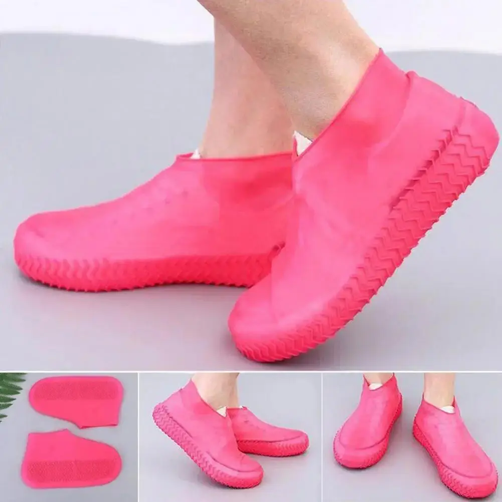 Silicone Shoe Covers Waterproof Unisex Rain Boots Covers for Outdoor Anti skid Leakproof Quick drying Shoe for Rainy