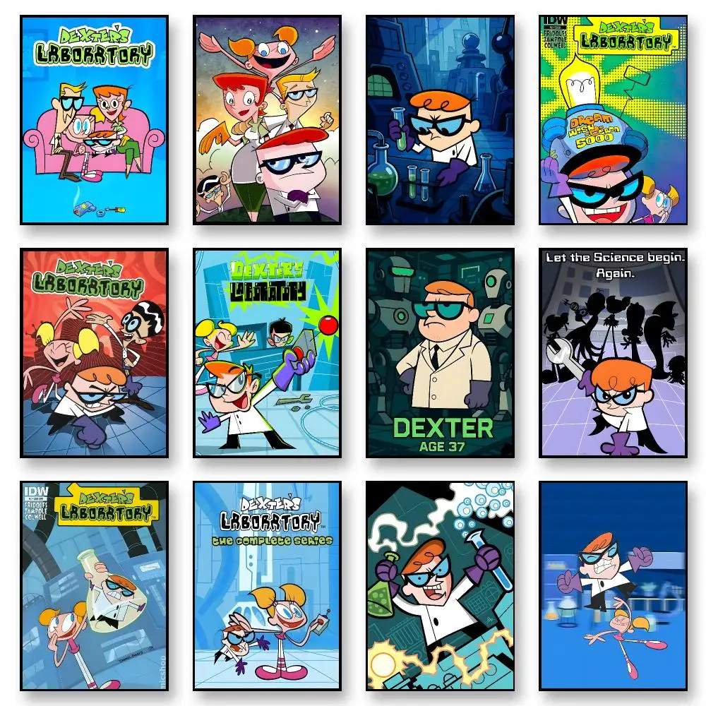 1pc Anime D-Dexters Laboratory Poster Room Decor Home Wall Art Printing Waterproof Garage Bed Room Posters Gift