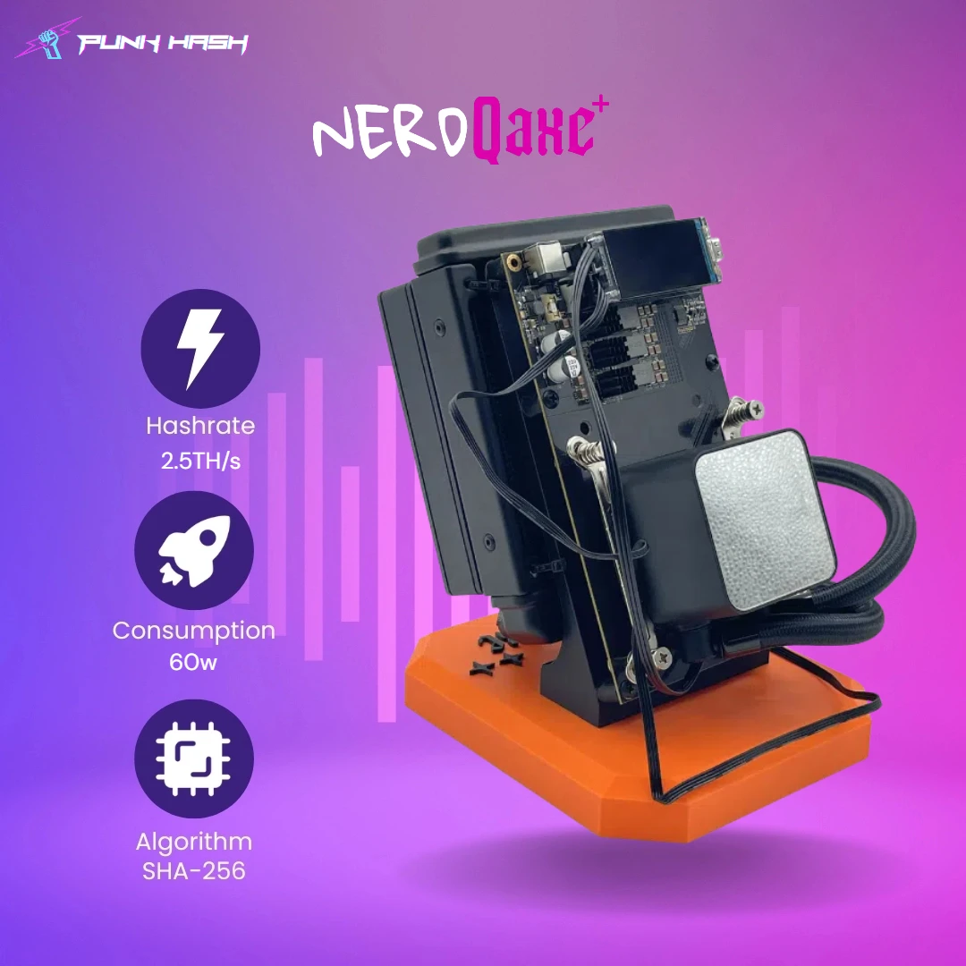 

NerdQaxe Hydro 2.5TH/s Bitaxe NerdQAxe++ 2.5T Домашний майнер Более тихий