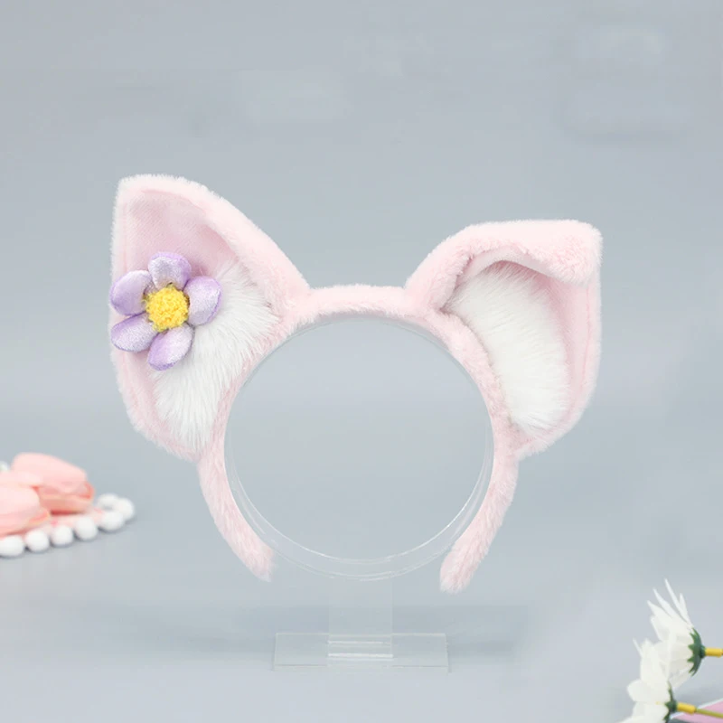 Niedliche Lolita Plüsch Langhorn-Lamm-Stirnbänder Cosplay Halloween Tierkostüm-Requisiten Ziegenohren Kopfschmuck Weihnachts-Fuchs-Haaraccessoires – Detail 7