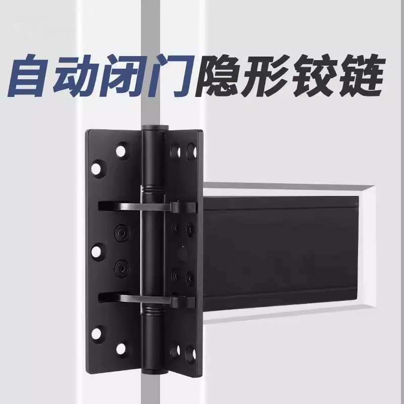 

Heavy duty door hinge invisible cross hydraulic buffer large opening hinge double automatic switch accessories