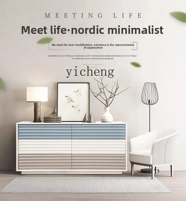 

ZZ Chest of Six Drawers Piano Paint Sideboard Cabinet Creative Personality Drawer Locker