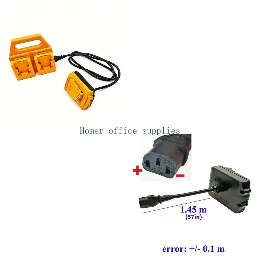 K43B Tool Power Supply Adapter Extender, Lithium Batteries Expansion Base for DW,MKI