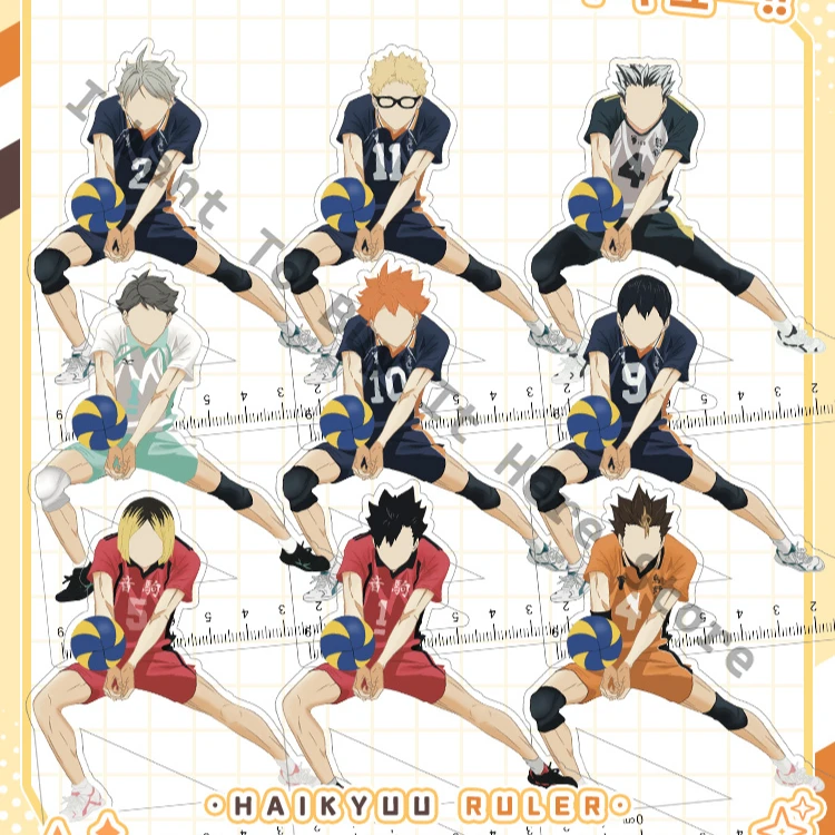 

Anime Haikyuu!! Shoyo Hinata Kei Tsukishima Oikawa Tooru Kozume Kenma Tobio Kageyama Cosplay Xmas Student Ruler School Supplies