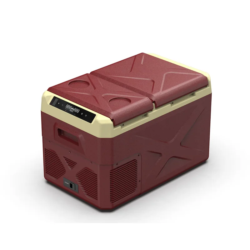 Car refrigerator Car home dual-purpose mini refrigerator Car freezer Compressor Refrigeration truck double door