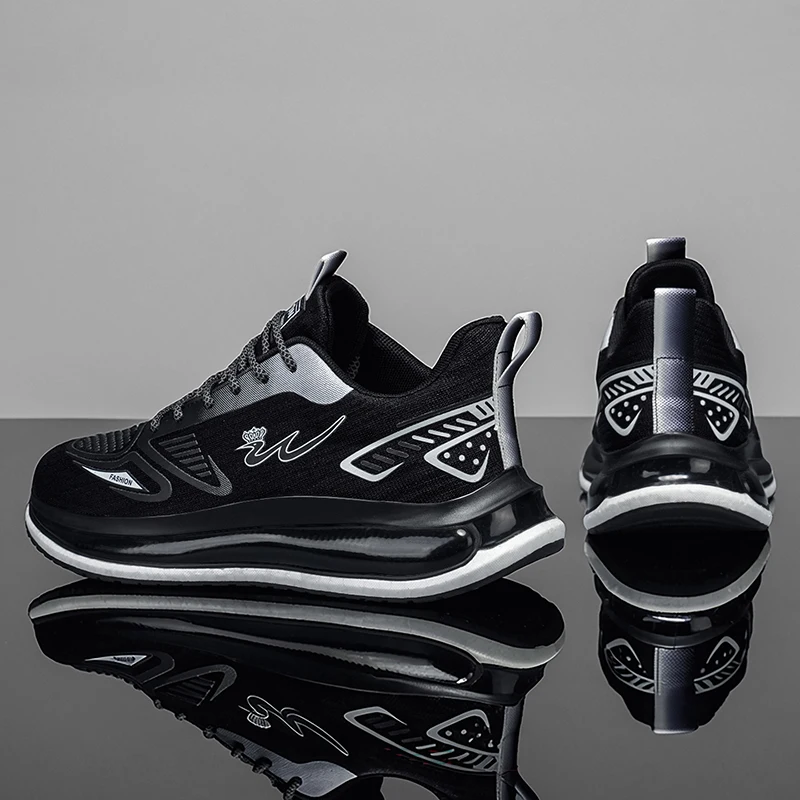 Men's breathable casual sneakers four seasons new soft sole non-slip lightweight racing outdoor running shoes speed sports shoes