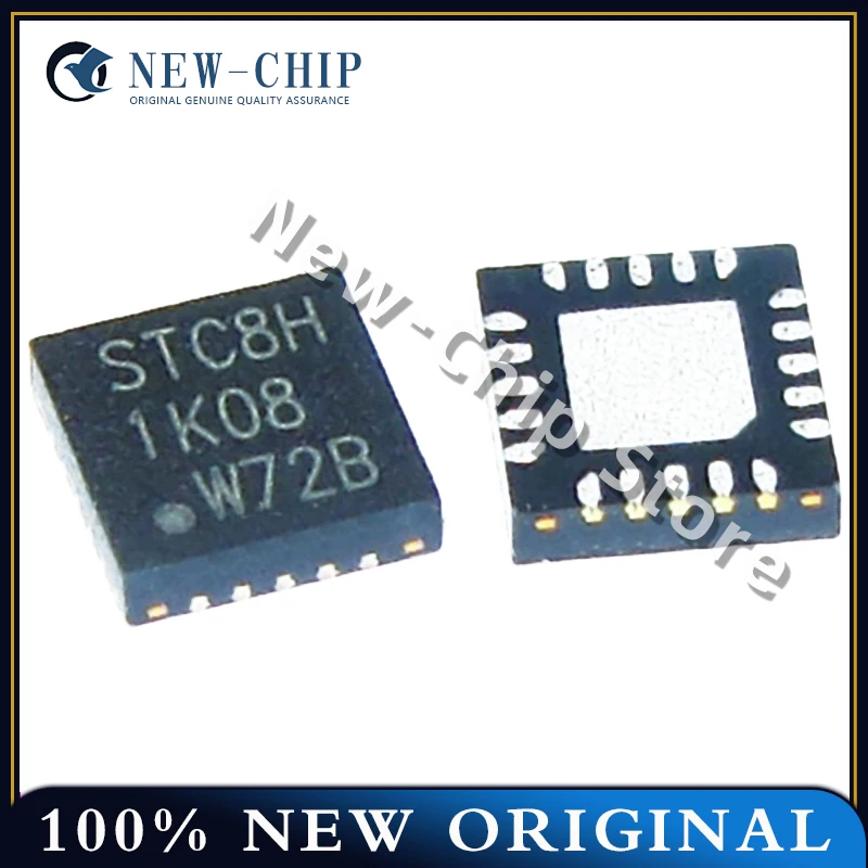 50PCS-500PCS/LOT STC8H1K08-36I-QFN20 STC8H1K08 QFN20 New Original